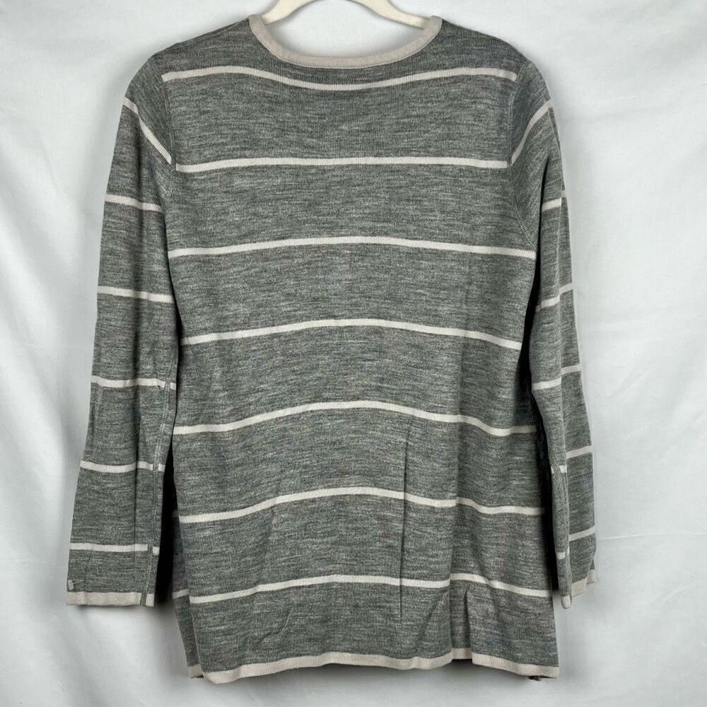NWT A La Carte Reversible Zip Up Striped Jacket Medium - Picture 3 of 13